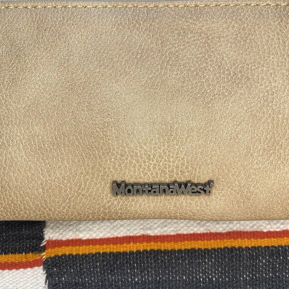 NWOT Montana West Leather Wristlet/Clutch/Crossbody Purse. Aztec Embossed. USA. - Picture 6 of 10